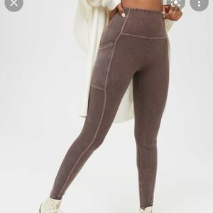 Aerie ribbed side legging